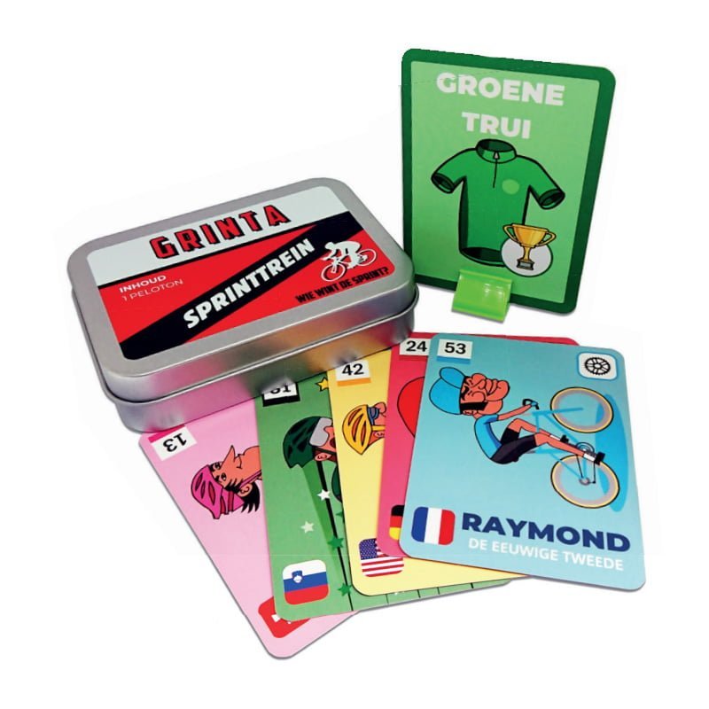 Sprinttrein kaartspel wielerfans